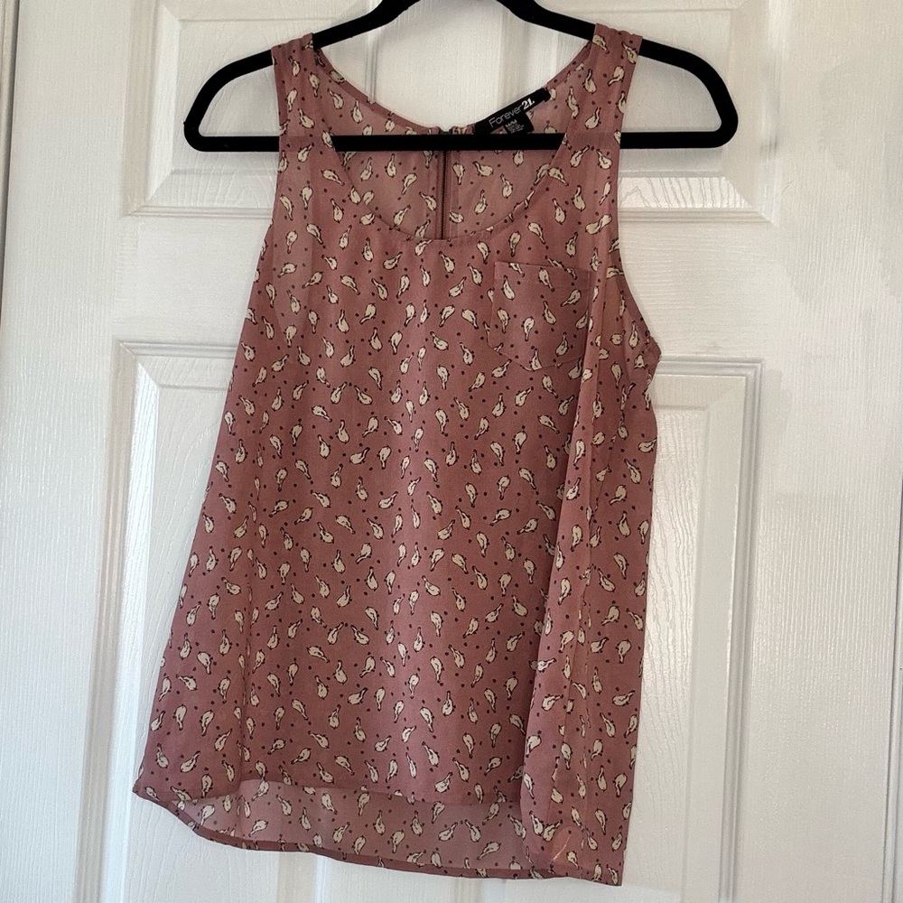 Forever 21 little birds Sleeveless Top